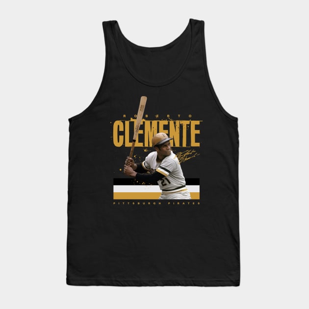 Roberto Clemente Tank Top by Juantamad